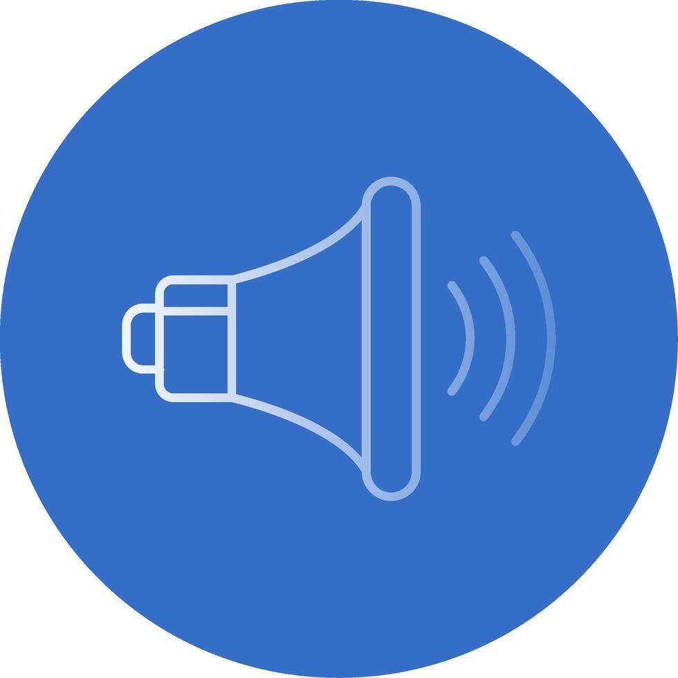 volume up Gradient Line Circle Icon vector