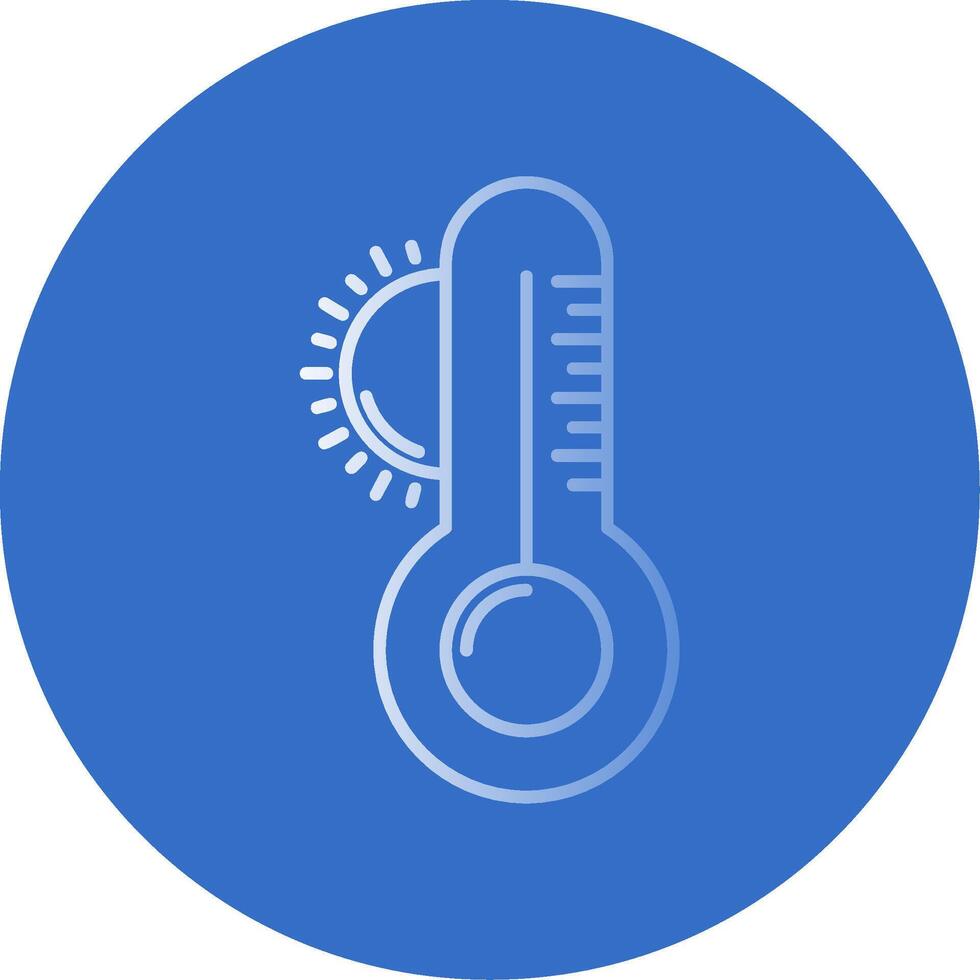 clima degradado línea circulo icono vector