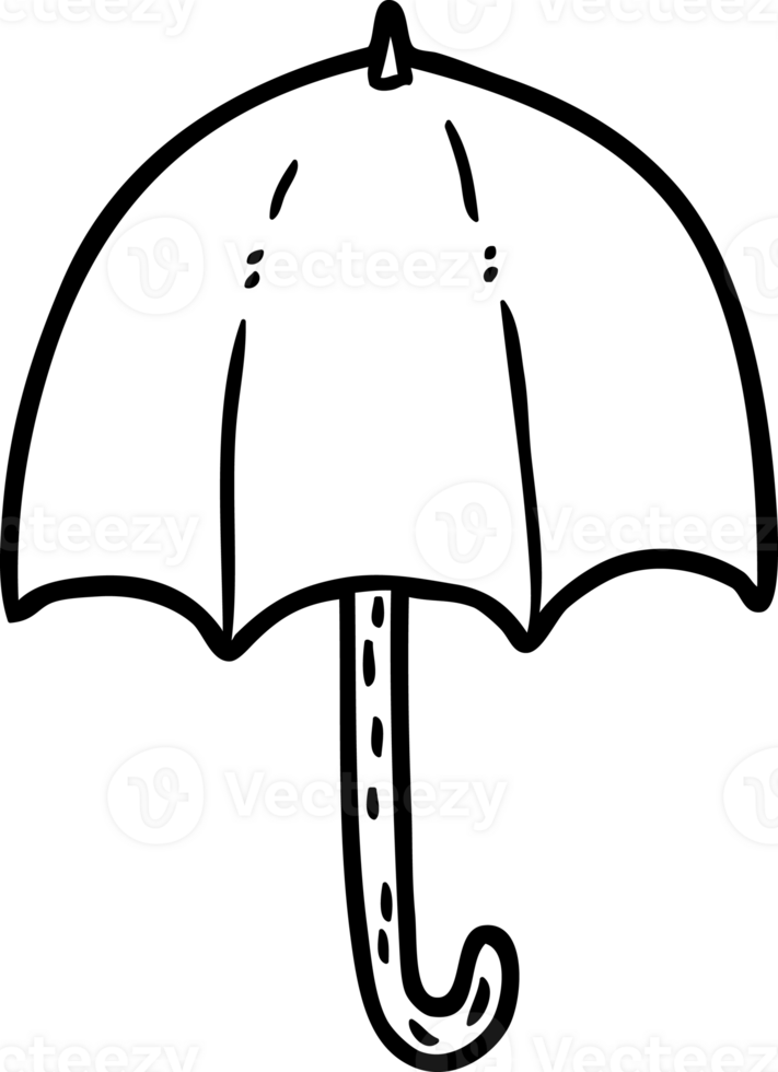 line drawing of a open umbrella icon png