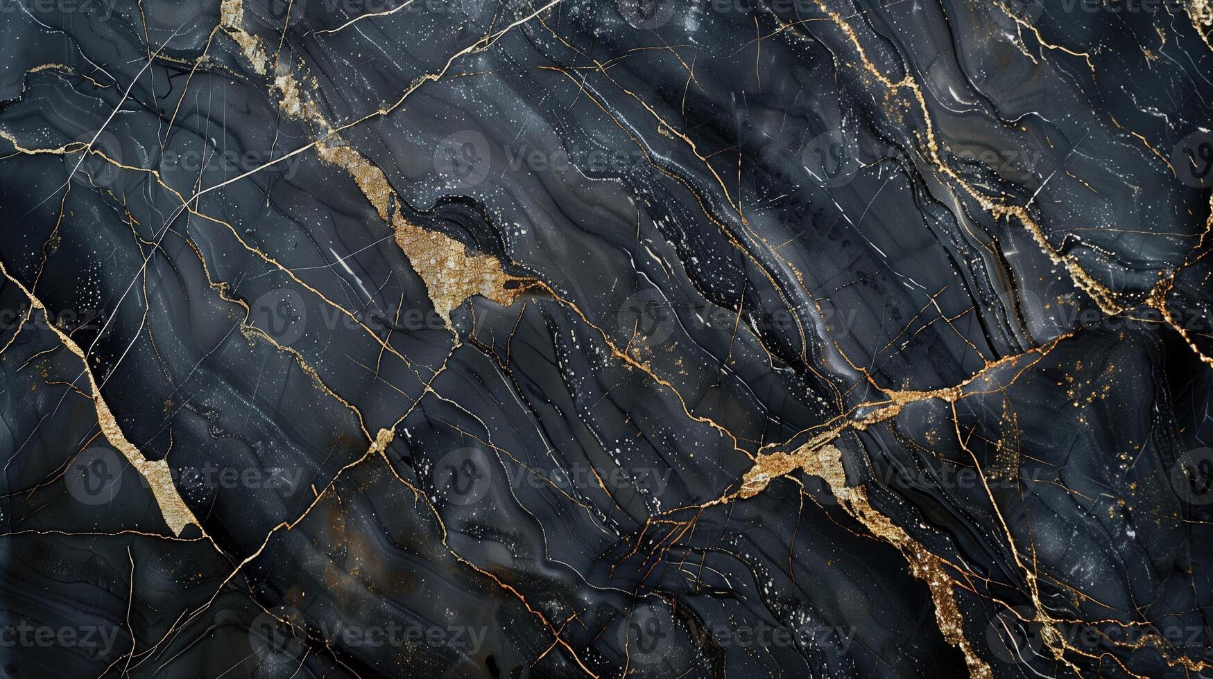 AI generated Black gold marble texture background pattern with high resolution. High resolution photo. Luxury background for design. photo