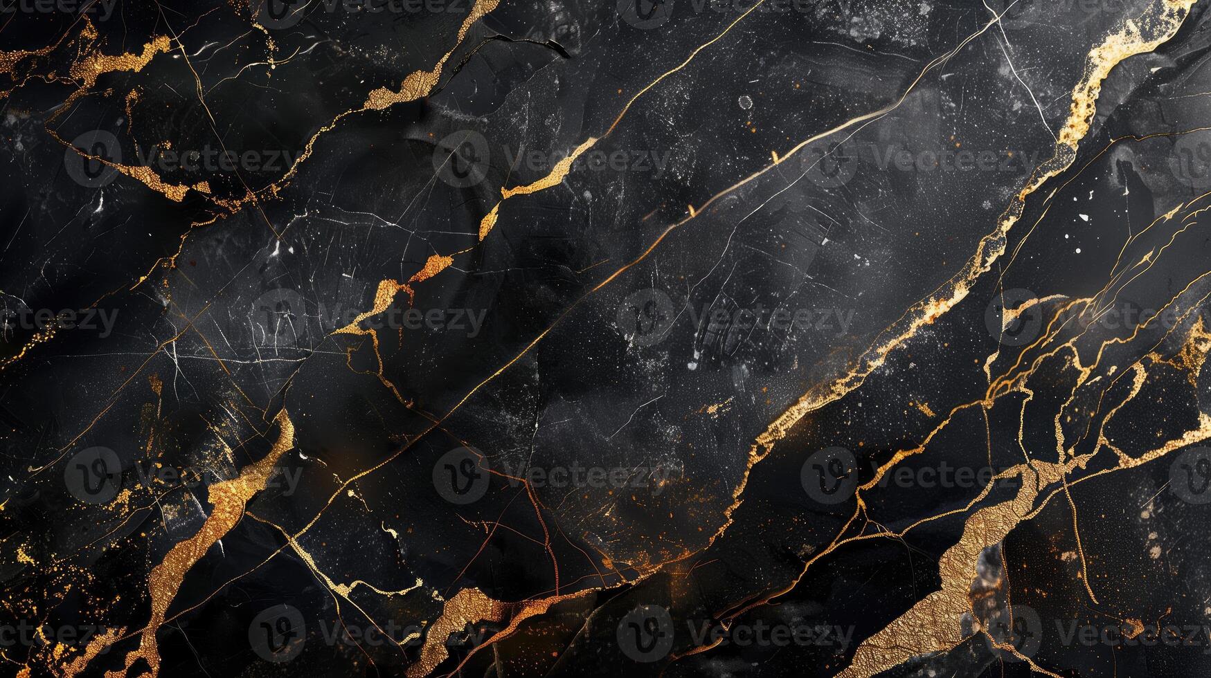 AI generated Black gold marble texture background pattern with high resolution. High resolution photo. Luxury background for design. photo