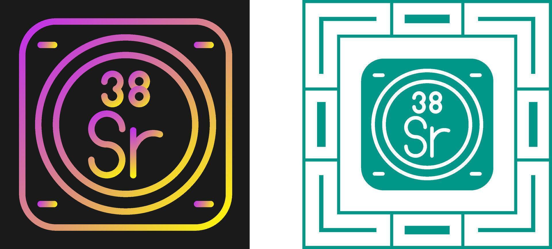 Strontium Vector Icon