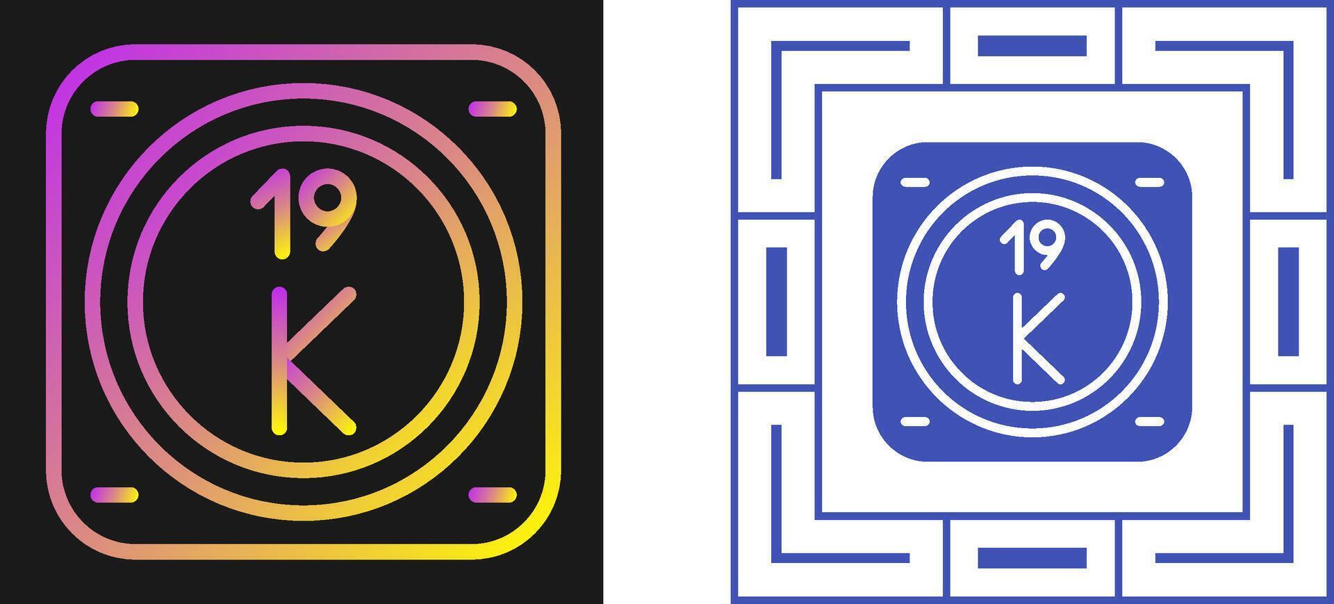 Potassium Vector Icon