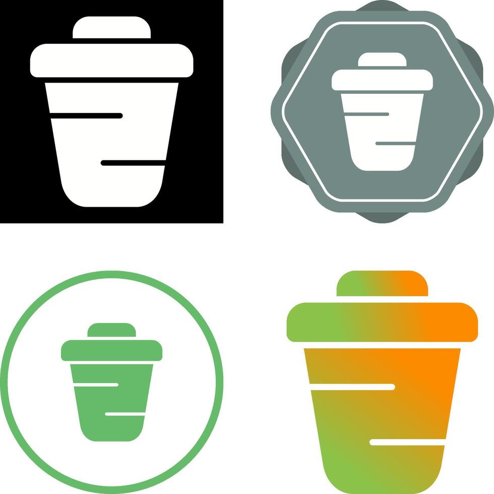 icono de vector de papelera de reciclaje