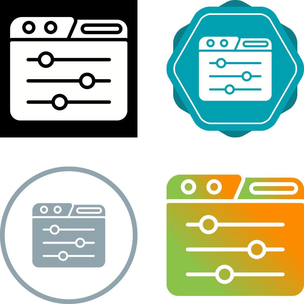 Control Panel Vector Icon