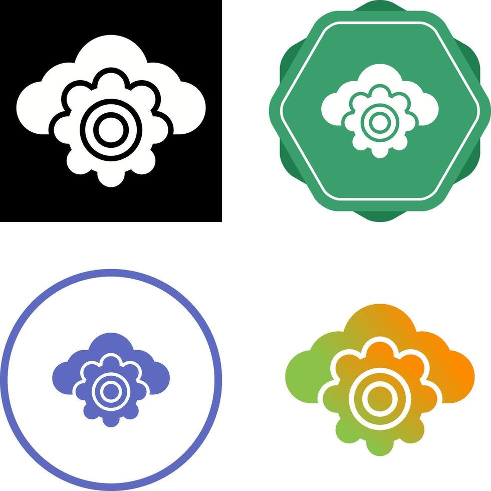 Cloud Computing Vector Icon