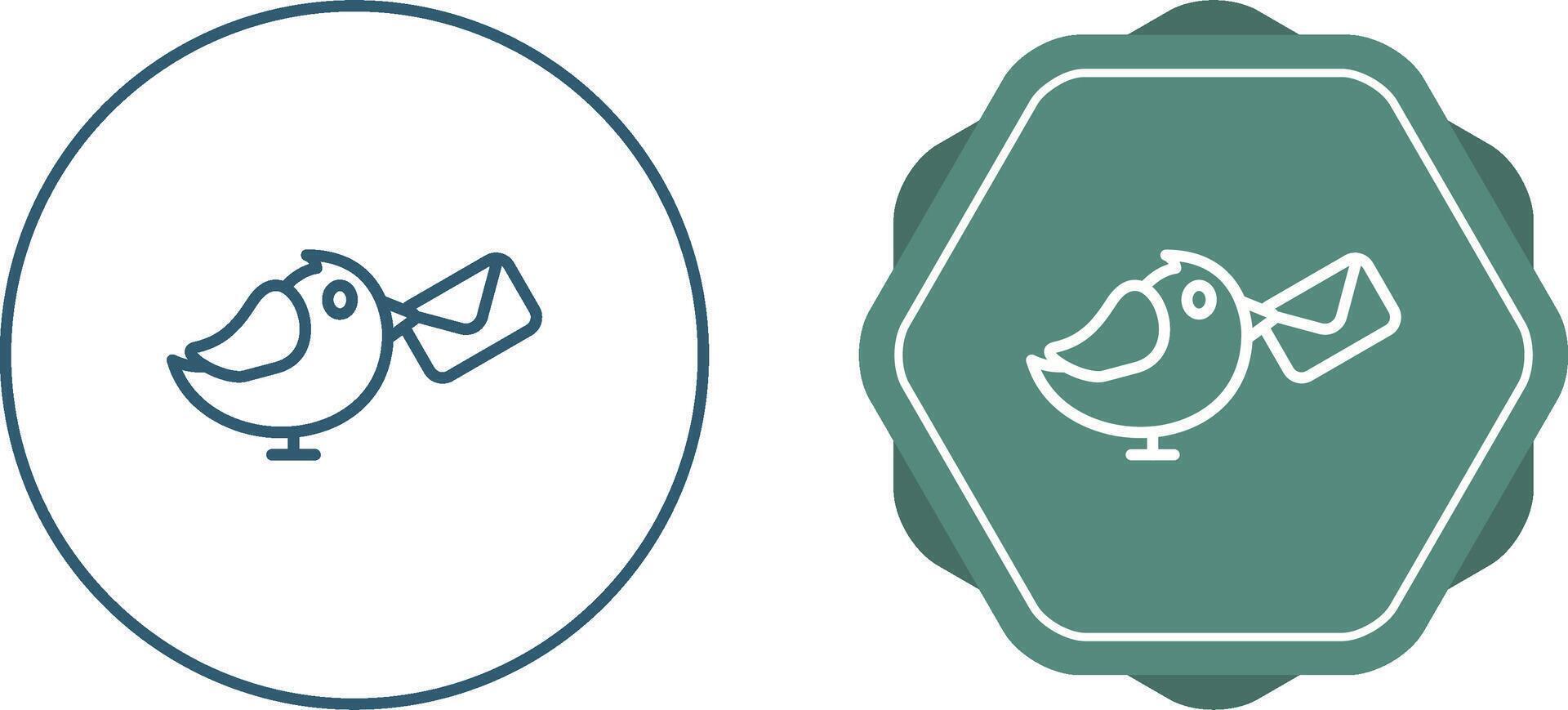 Carrier Pigeon Vector Icon
