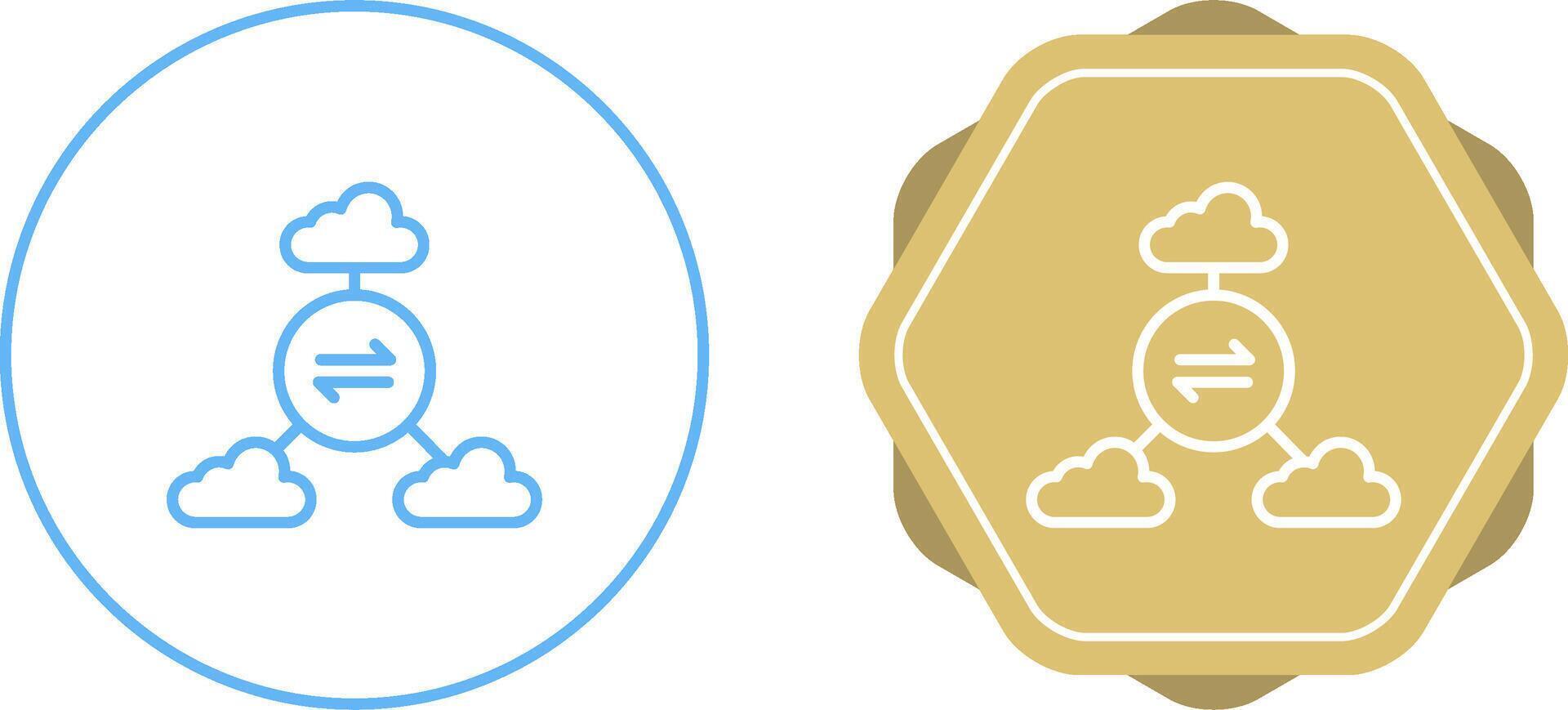 Multi-Cloud Vector Icon