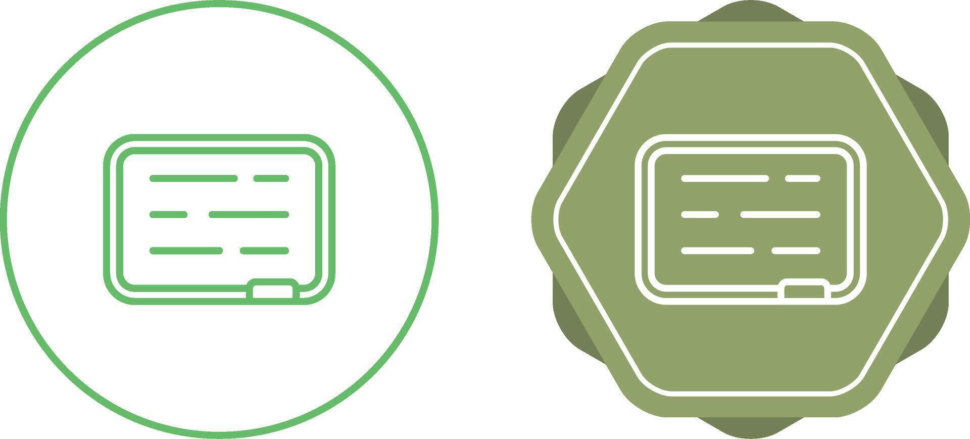 Whiteboard Vector Icon