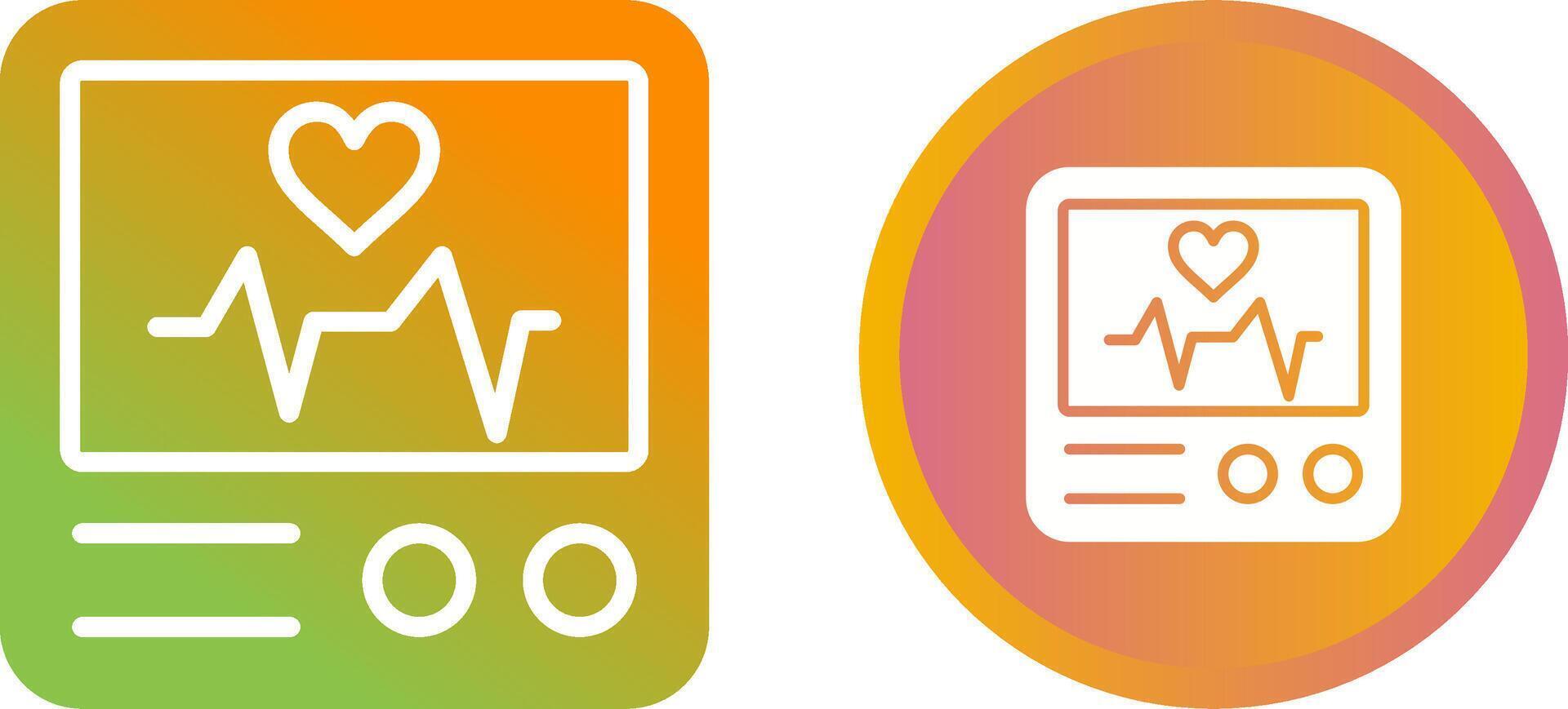 Heart Rate Monitor Vector Icon