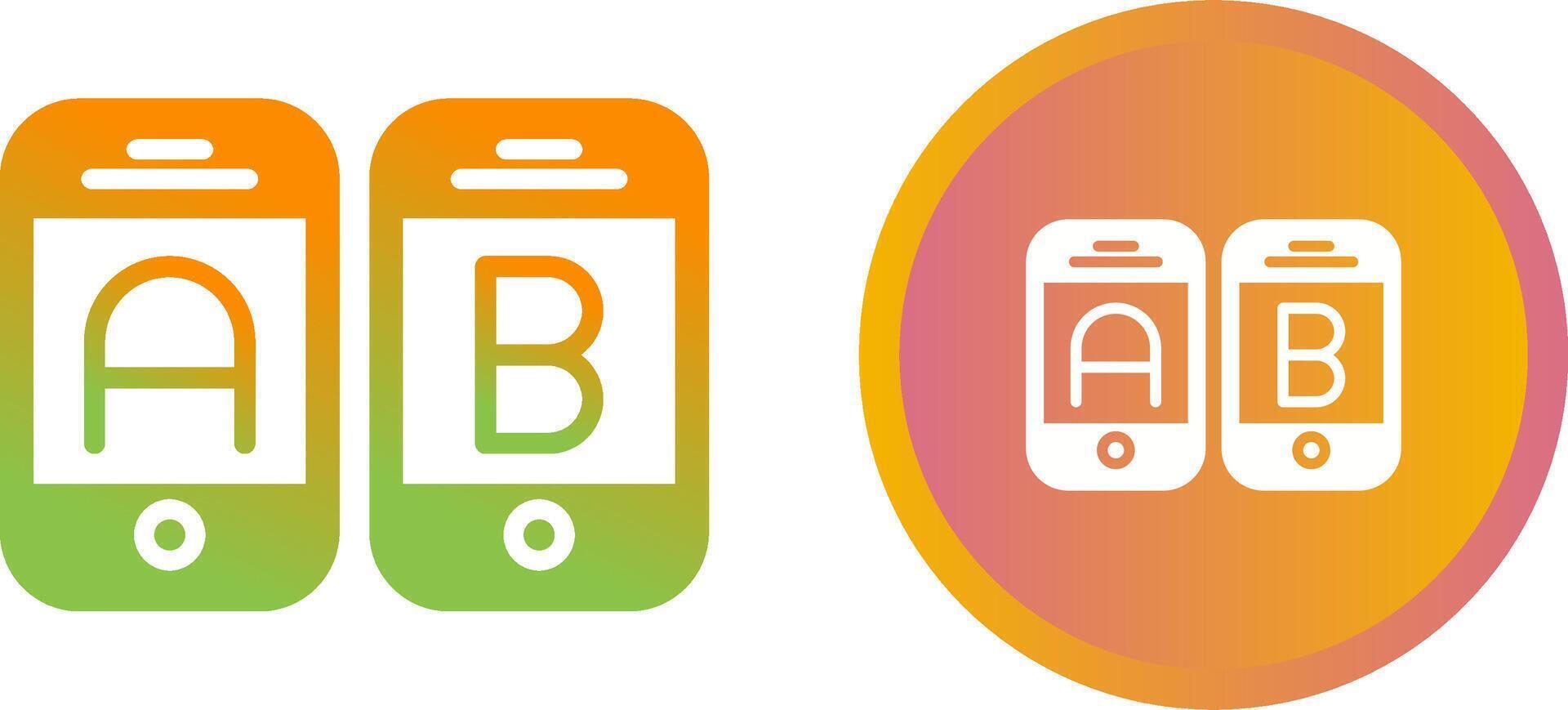 A B Testing Vector Icon