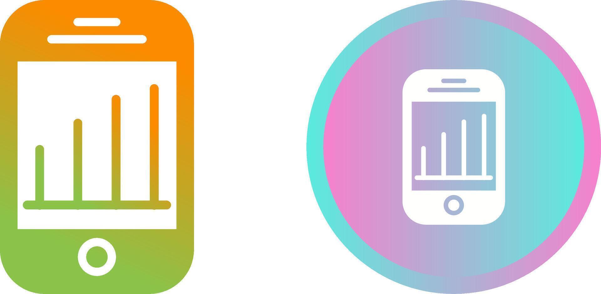 Mobile Analytics Vector Icon