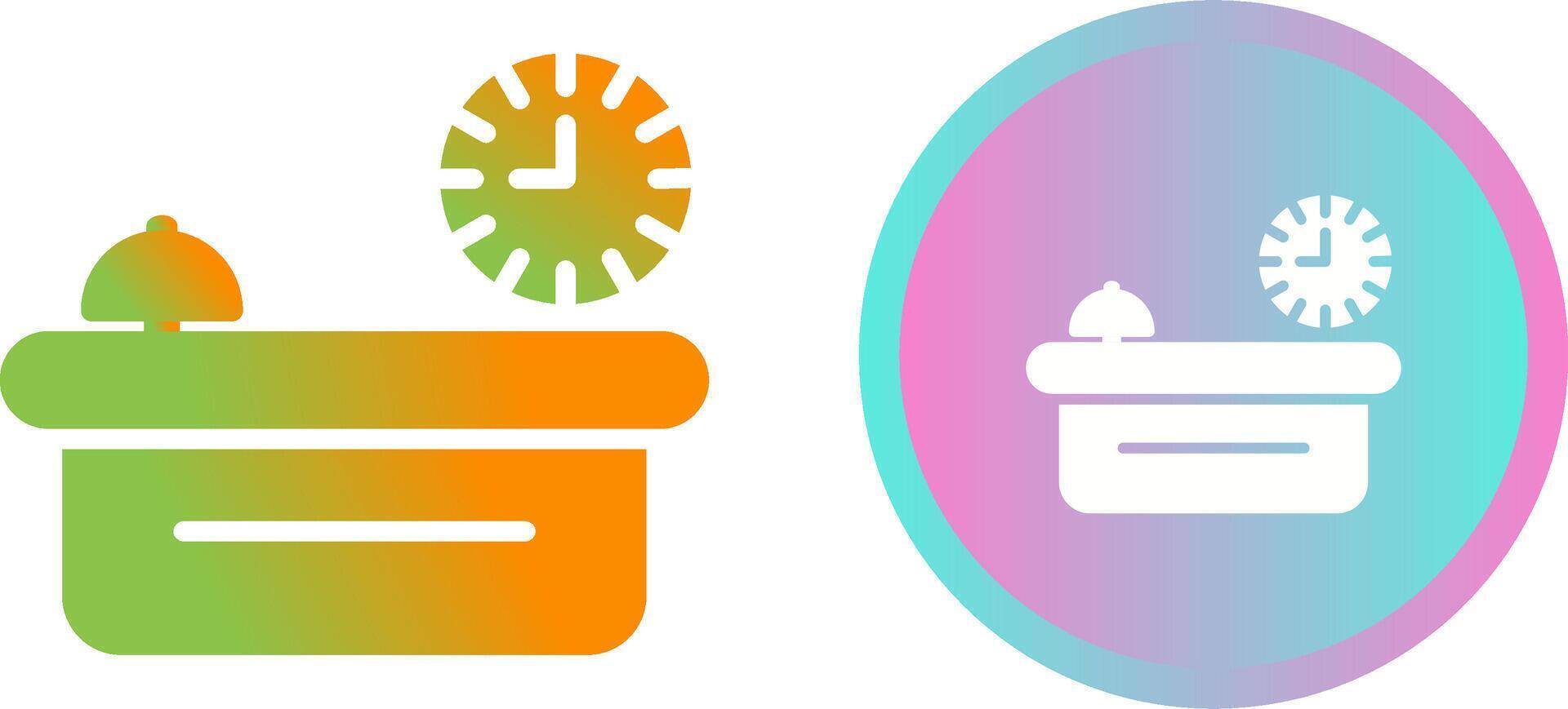 Customer Service Counter Vector Icon