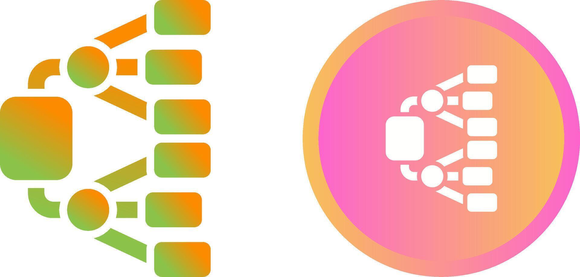 Network Diagram Vector Icon