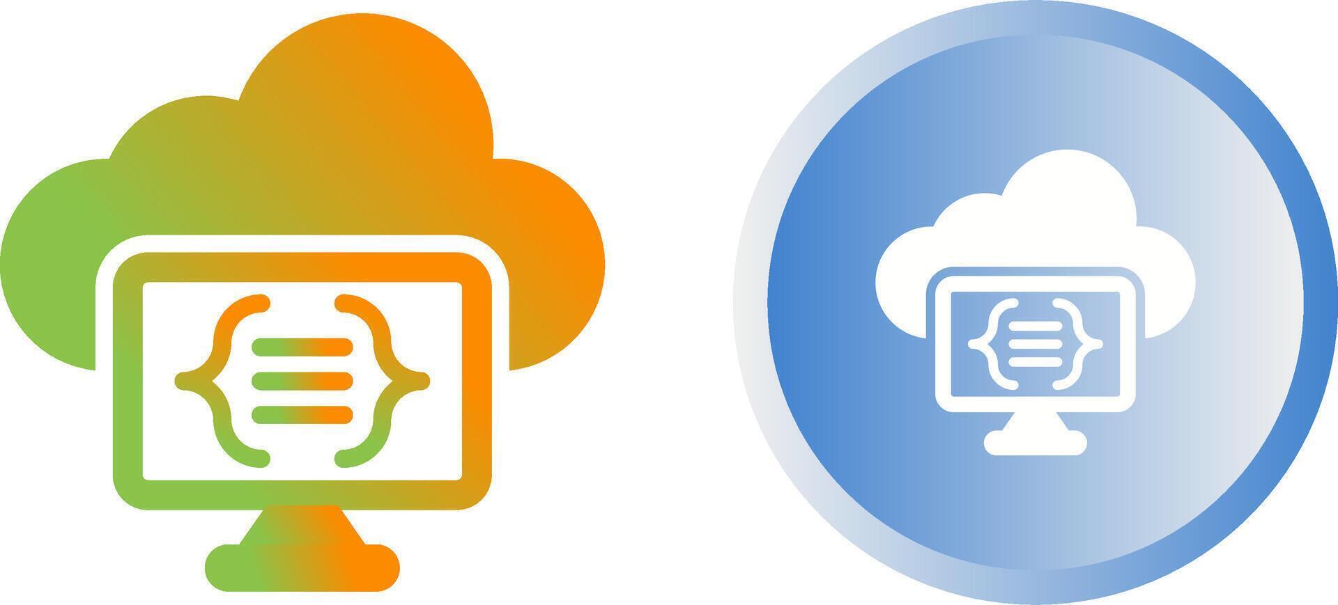 Serverless Computing Vector Icon