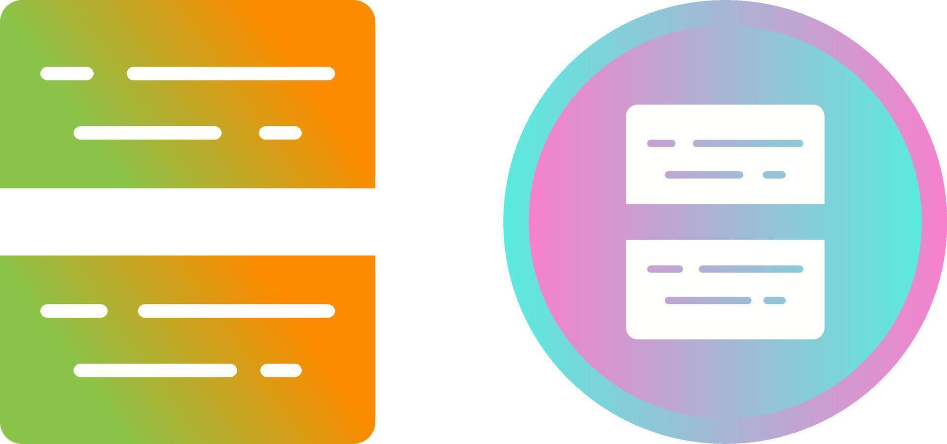 Document Split Vector Icon