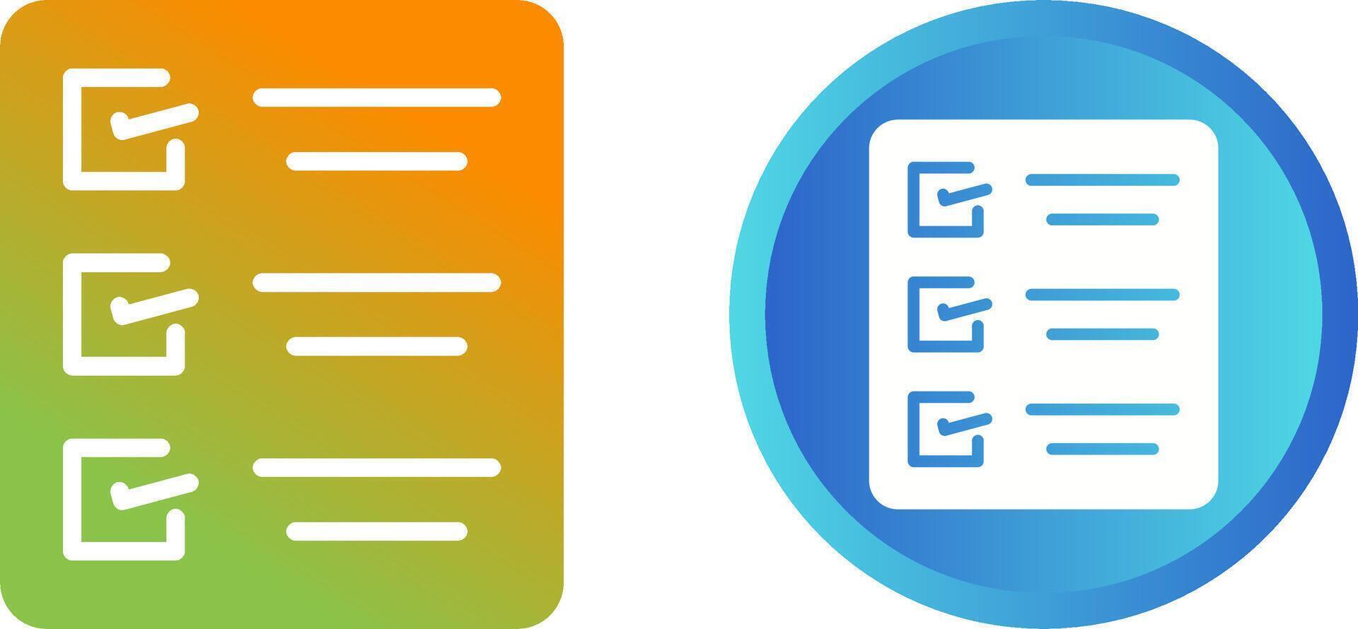 Task list Vector Icon
