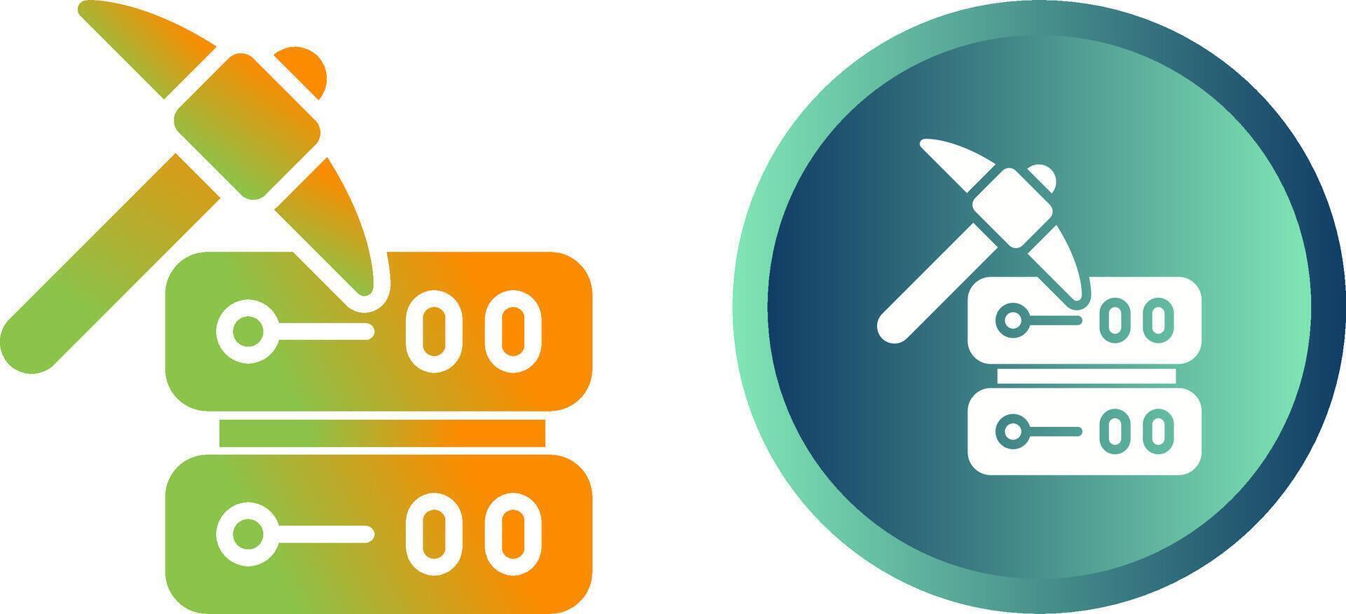 Data Mining Vector Icon