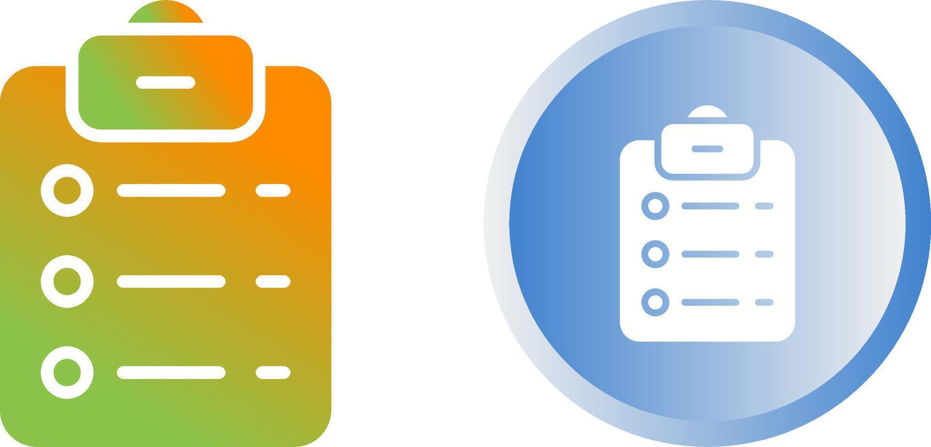 List Check Vector Icon