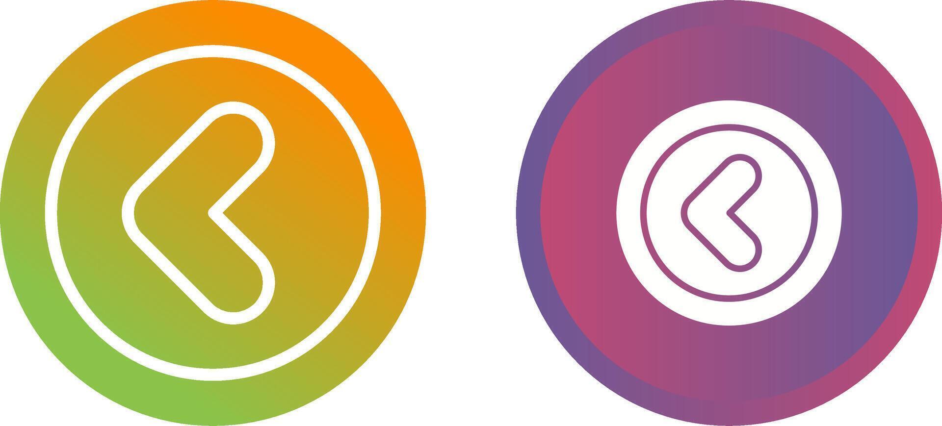 Angle Left Vector Icon