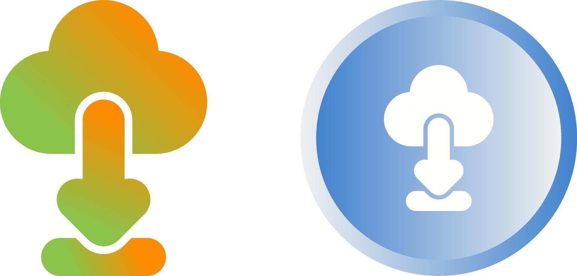 Cloud Download Vector Icon