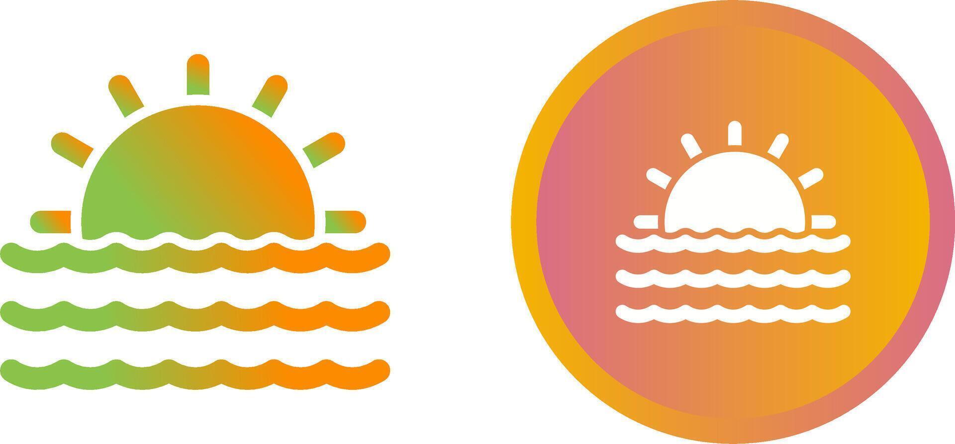 Sunset Vector Icon