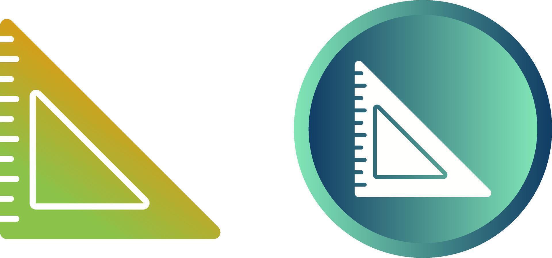 Triangular Ruler Vector Icon