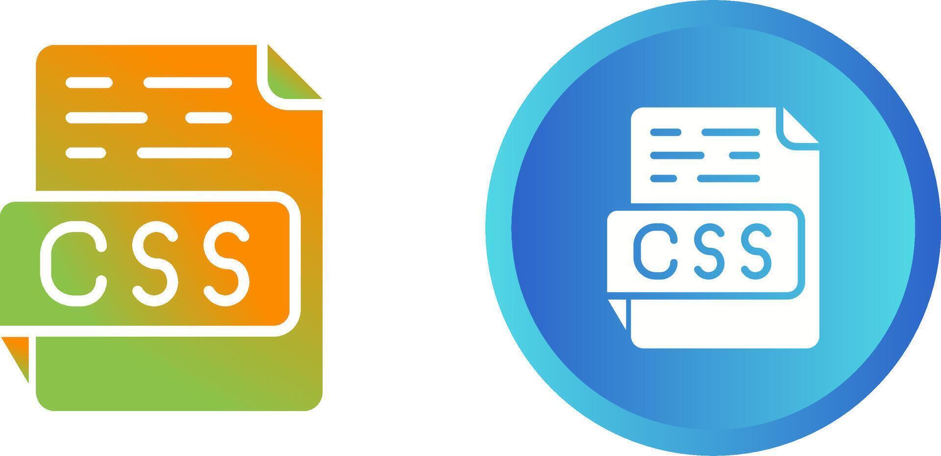 icono de vector de css