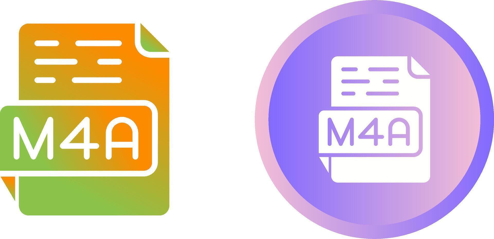 M4A Vector Icon