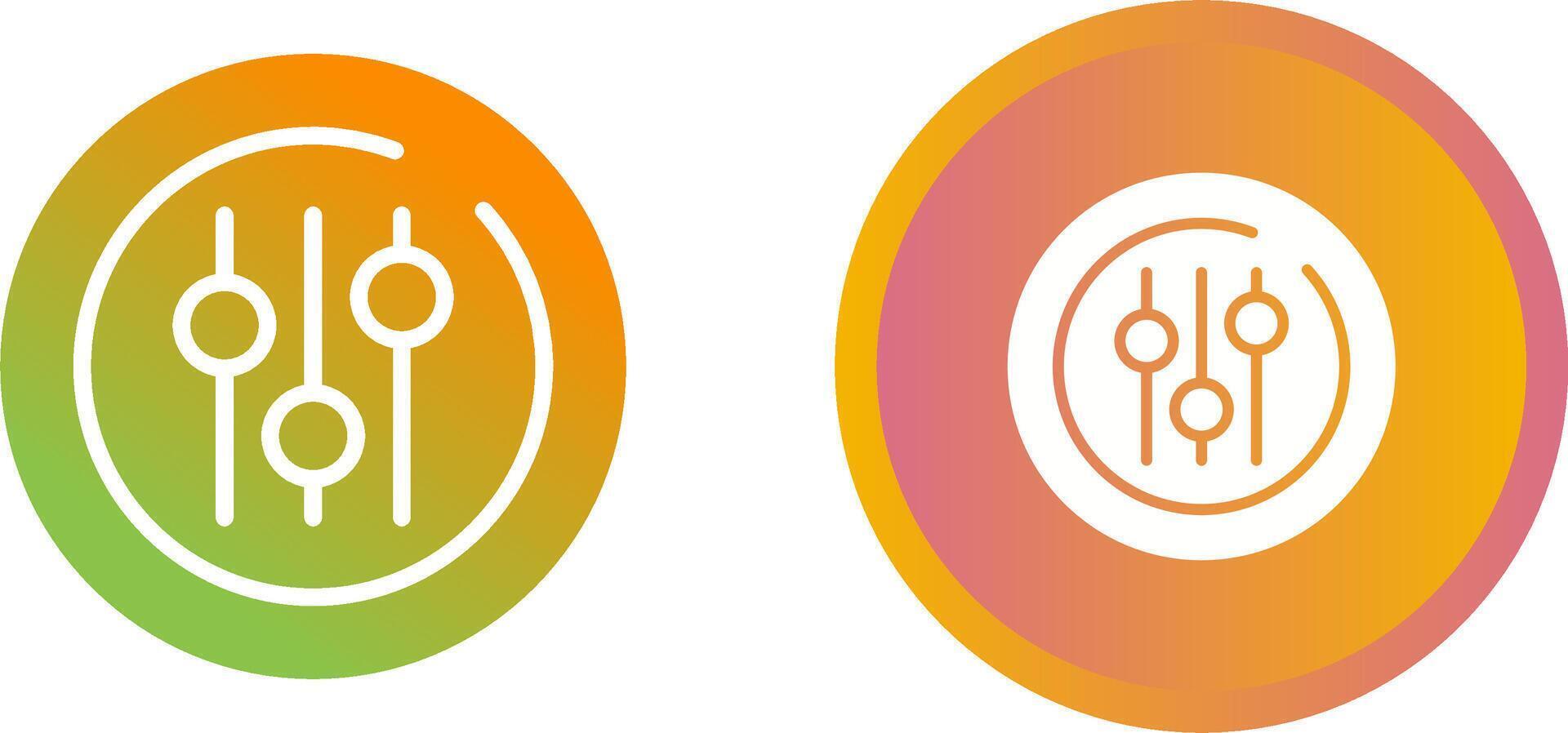 Audio Equalizer Circle Vector Icon