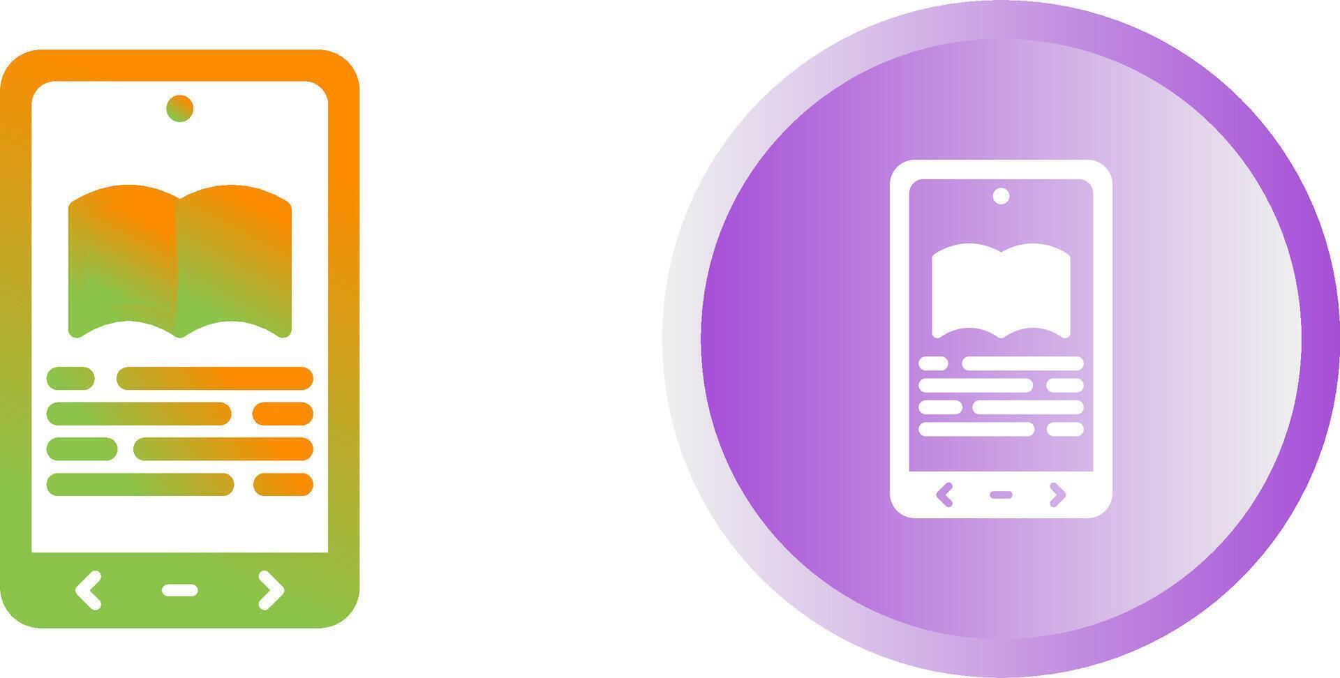 E book Reader Vector Icon