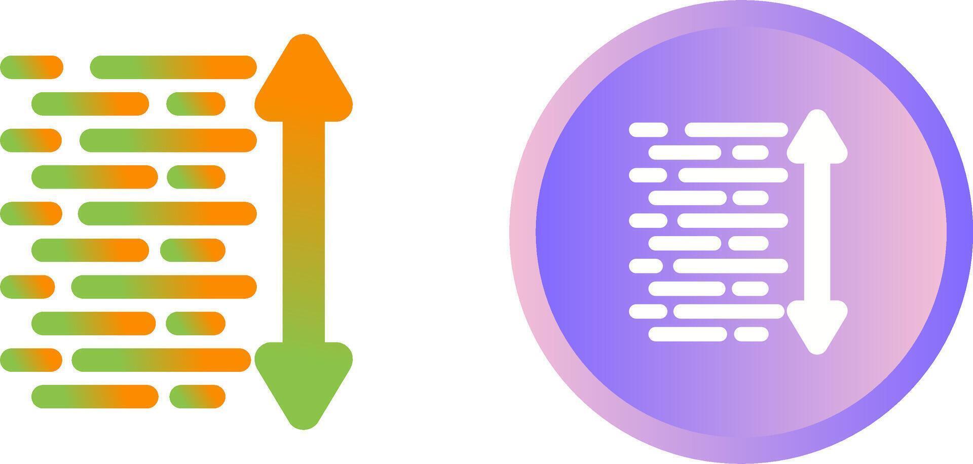 Line Spacing Vector Icon