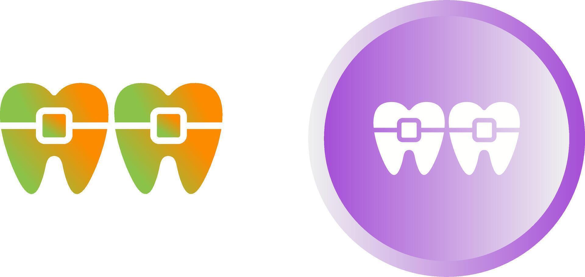 icono de vector de dientes