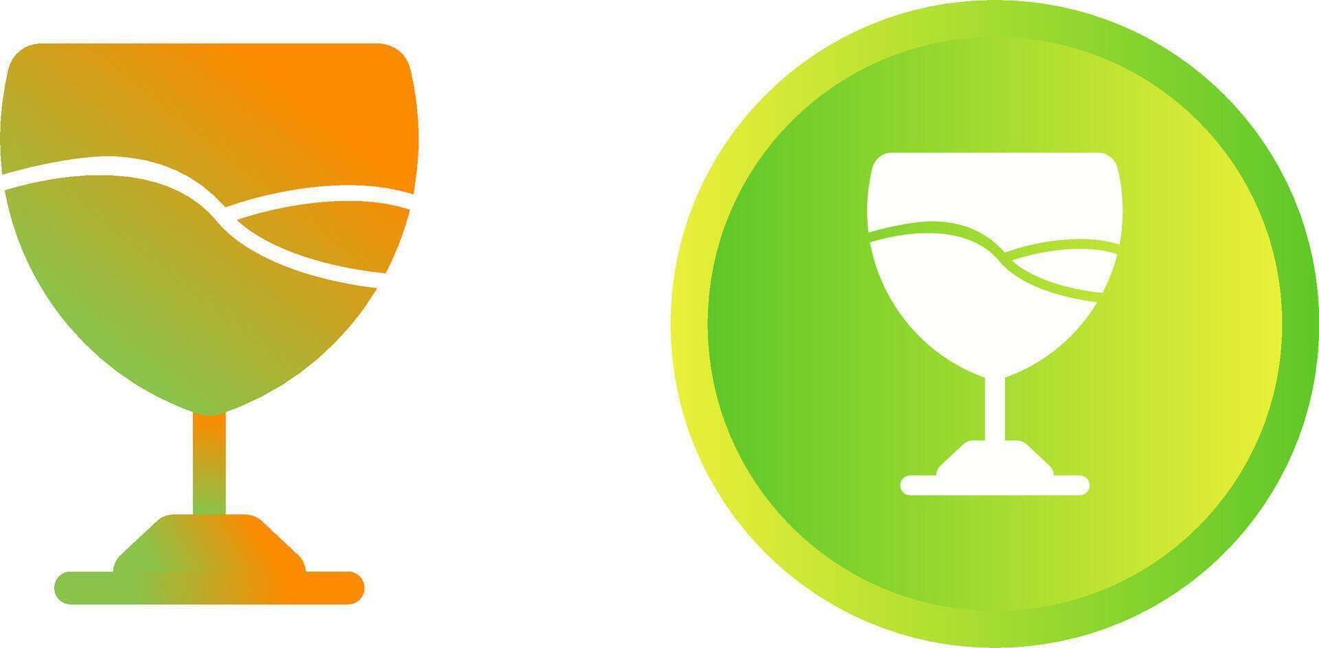 icono de vector de copa de vino