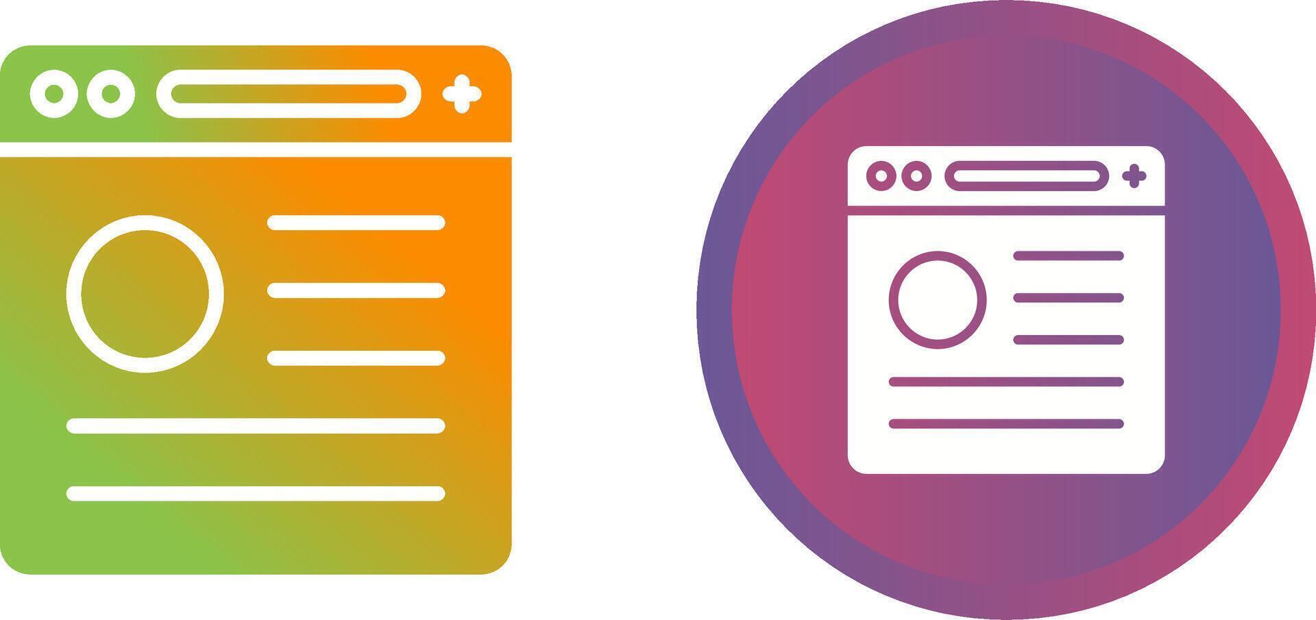 Browser Vector Icon