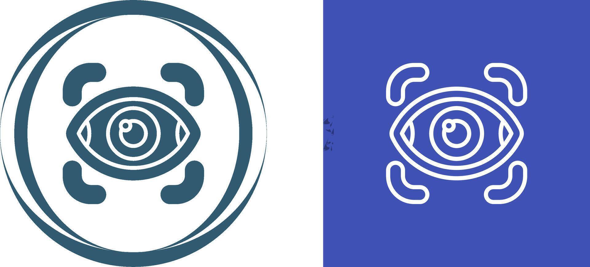 Retinal Scanner Vector Icon