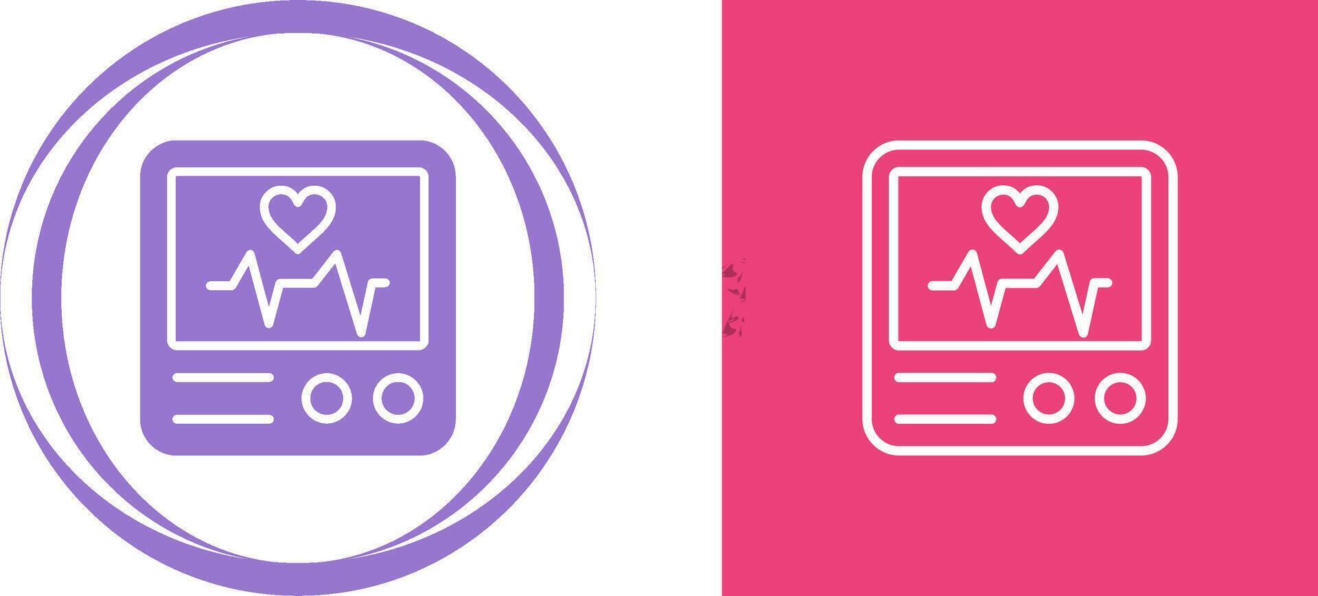 Heart Rate Monitor Vector Icon
