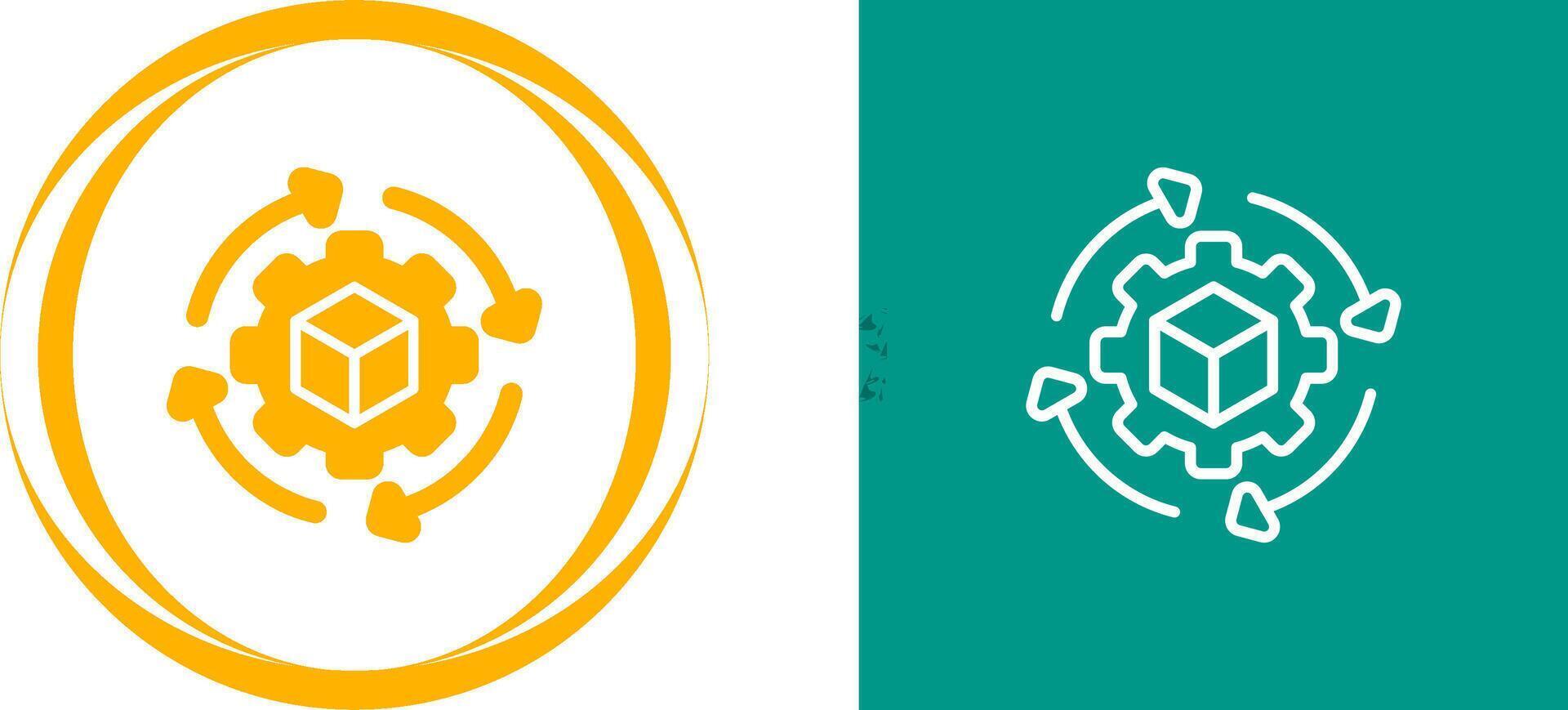 Supply Chain Analytics Vector Icon