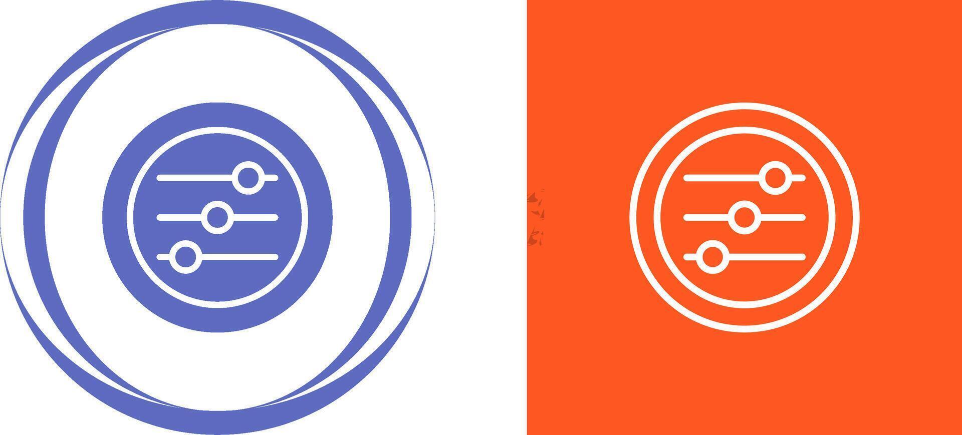 Settings Sliders Vector Icon