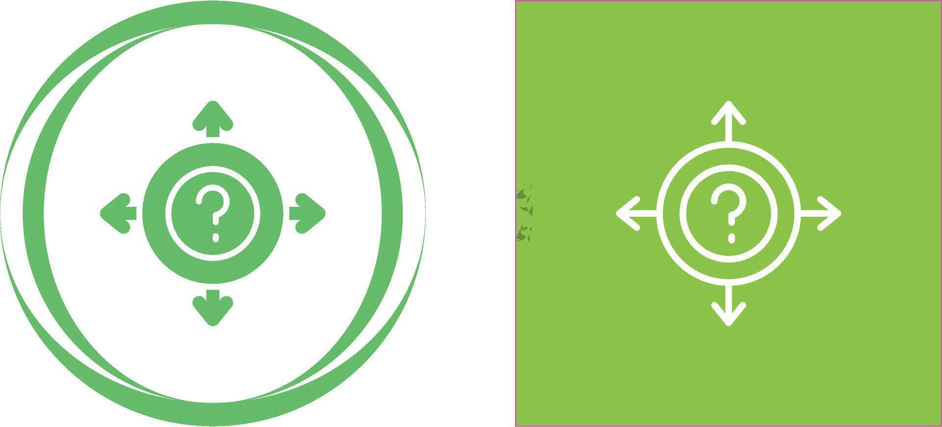 Uncertainty Vector Icon