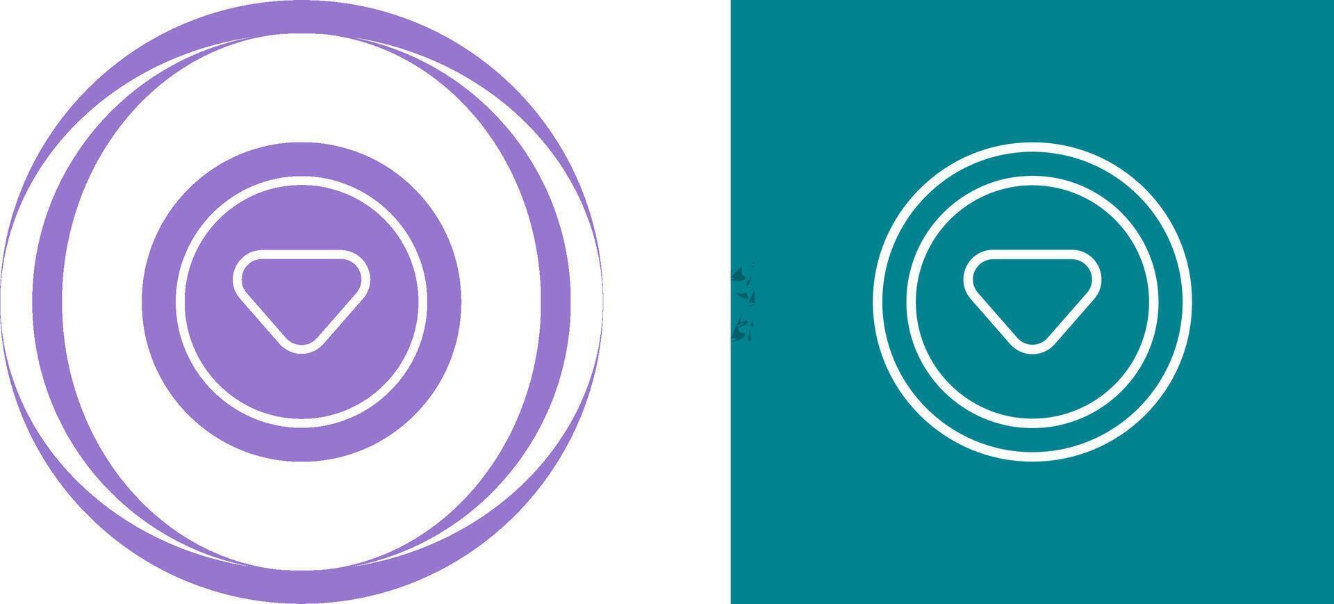 Caret Down Vector Icon