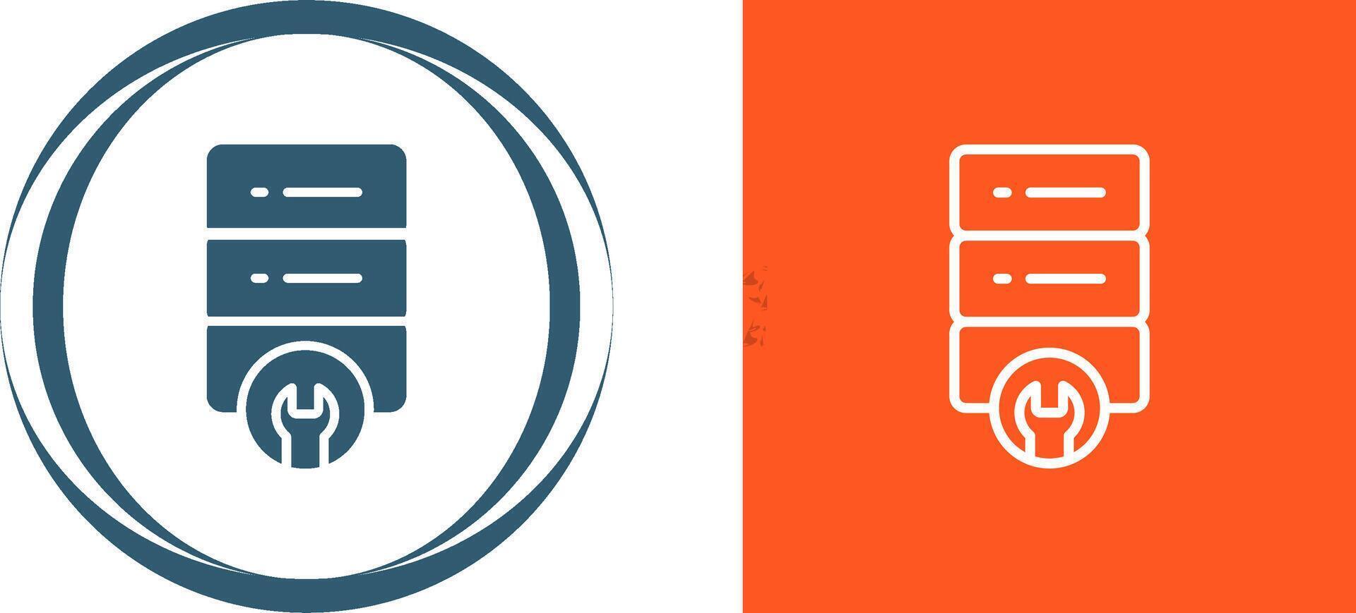 Server Maintenance Vector Icon
