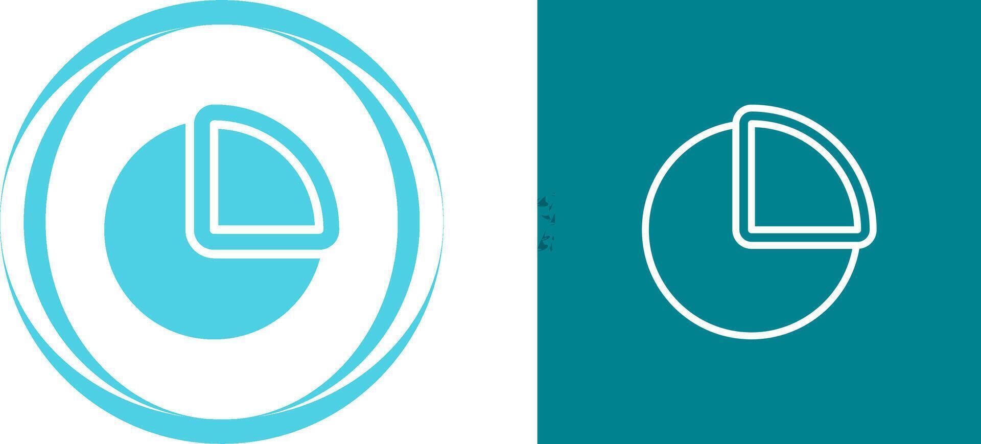 icono de vector de gráfico circular