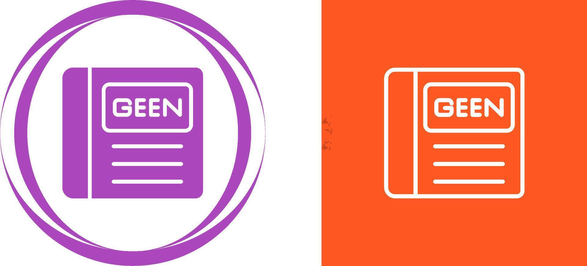 Green Book Vector Icon
