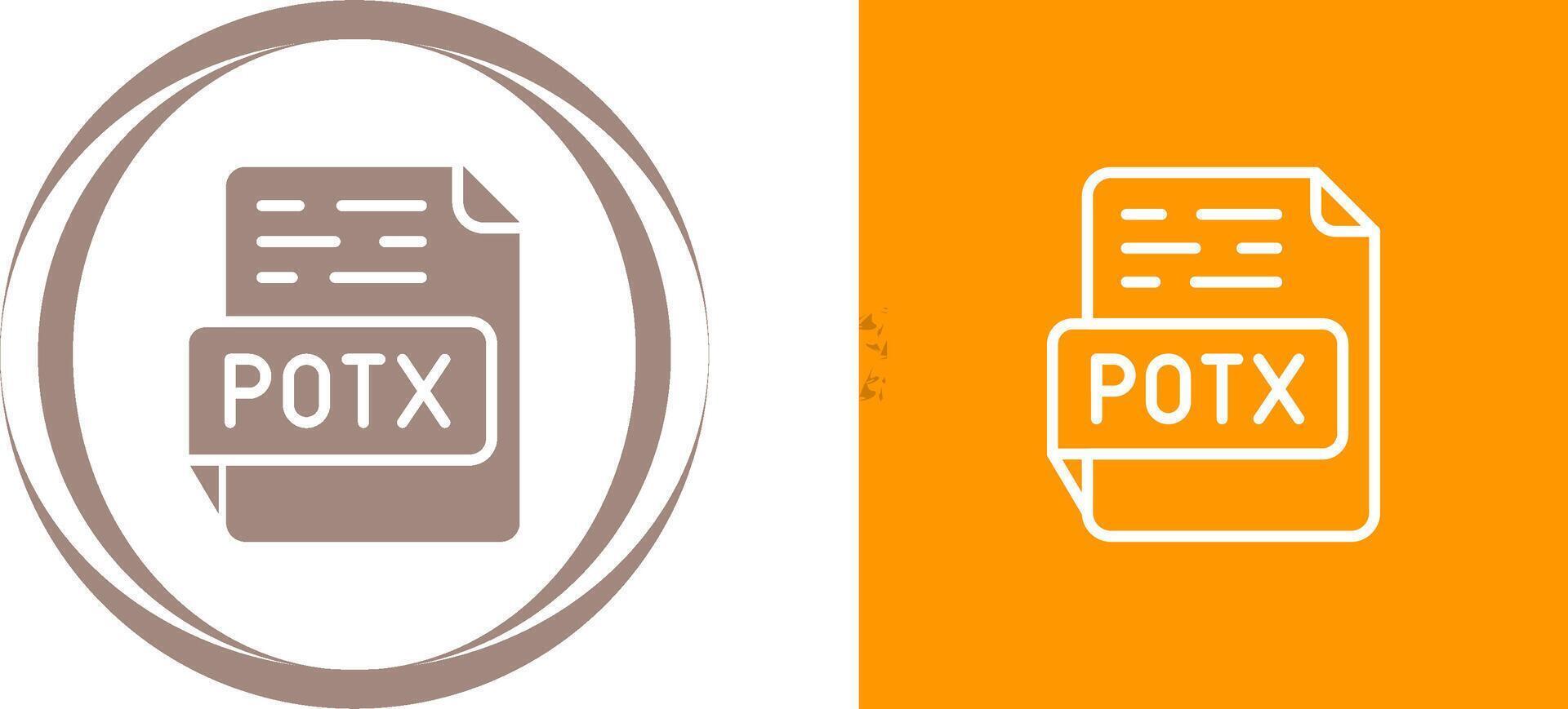 POTX Vector Icon