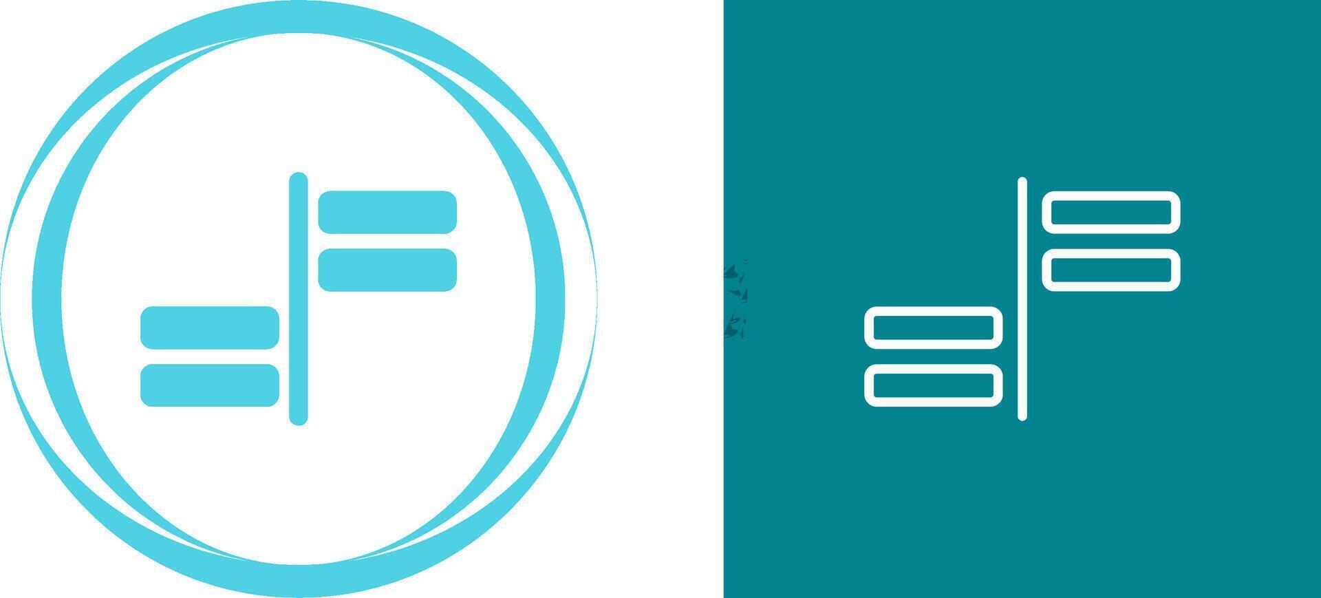 Horizontal Alignment Vector Icon