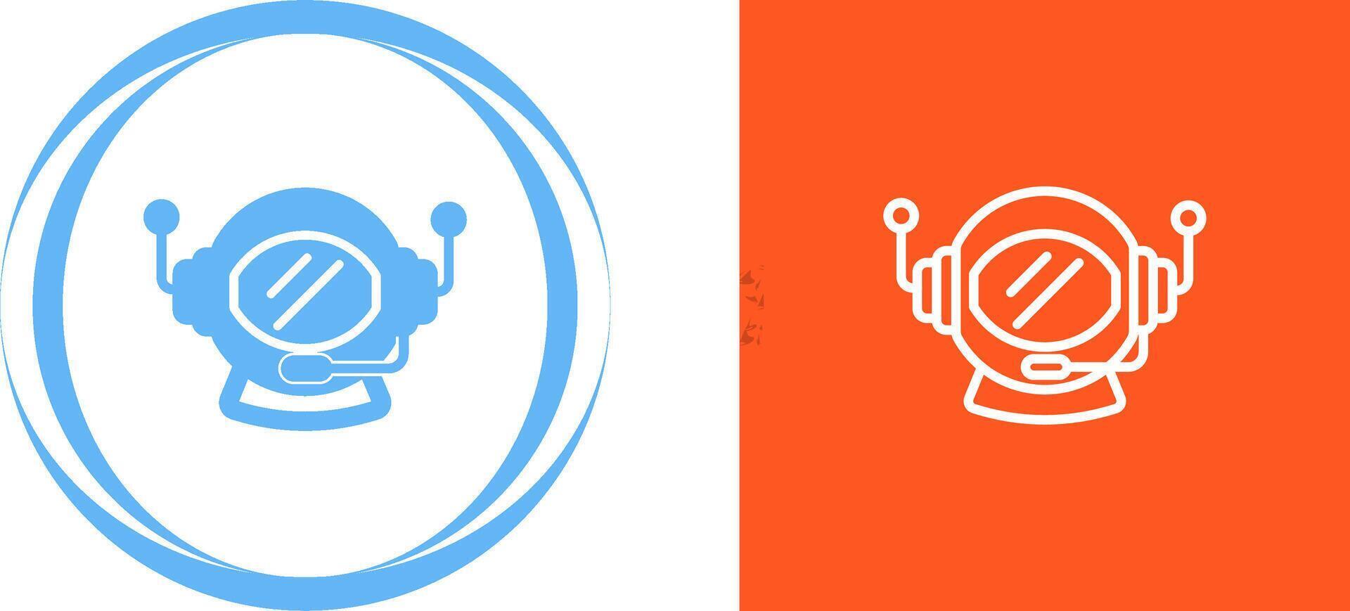 Astronaut Helmet Vector Icon