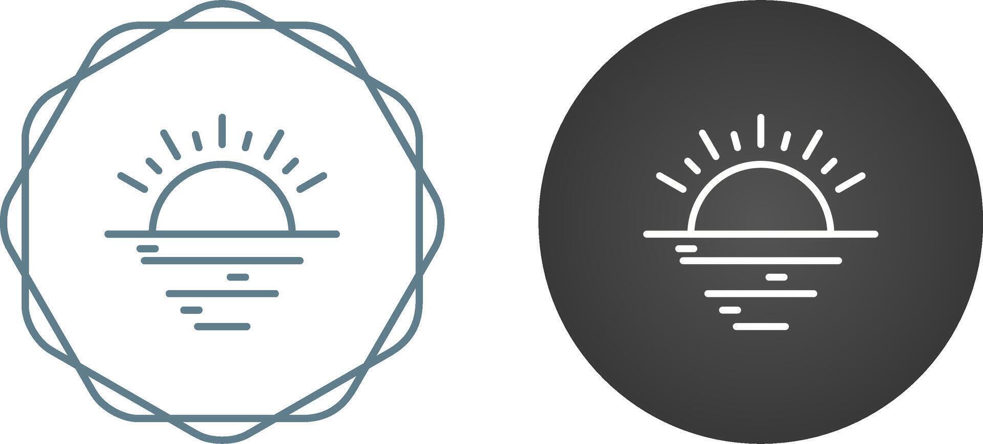 Sunset Vector Icon