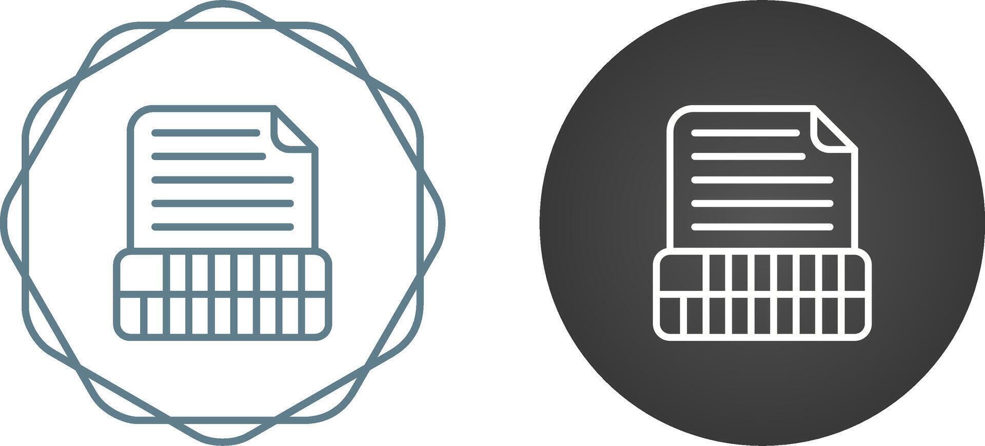 Document Insert Table Vector Icon