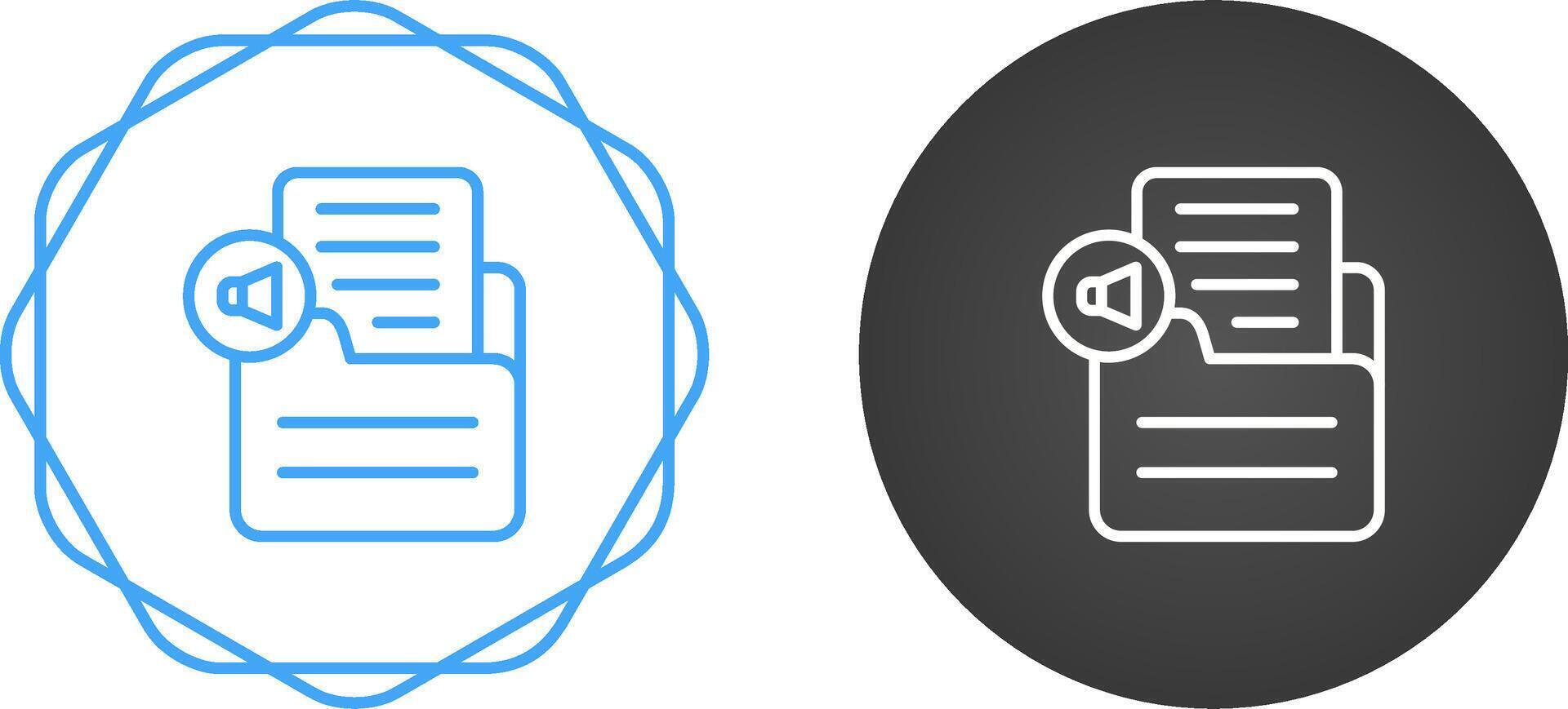Document Insert Audio Vector Icon
